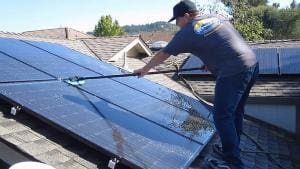 solar panel cleaning