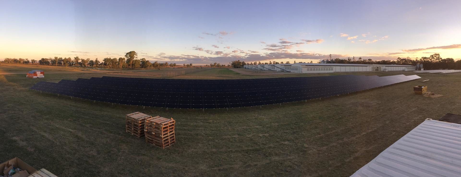 Doug Hall Poultry Farm solar installation