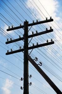 Electricity Poles and Wires residential area