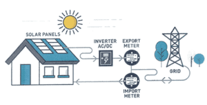 solar feed in tariff diagram